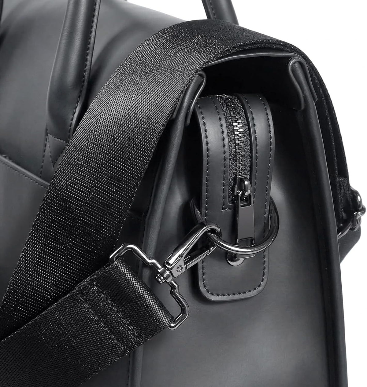 Laptop Briefcases Bag for Men - Vegan Leather Messenger Satchel Office Bags for Men with Shoulder Strap